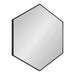 Hexagon Mirror Black 30x30 1
