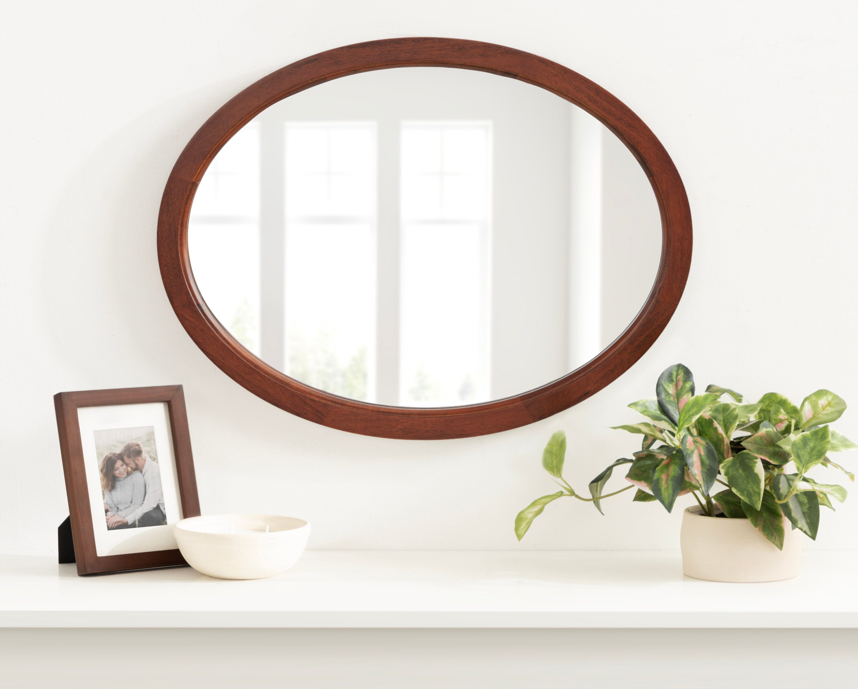 Oval Walnut Brown 18x24 7