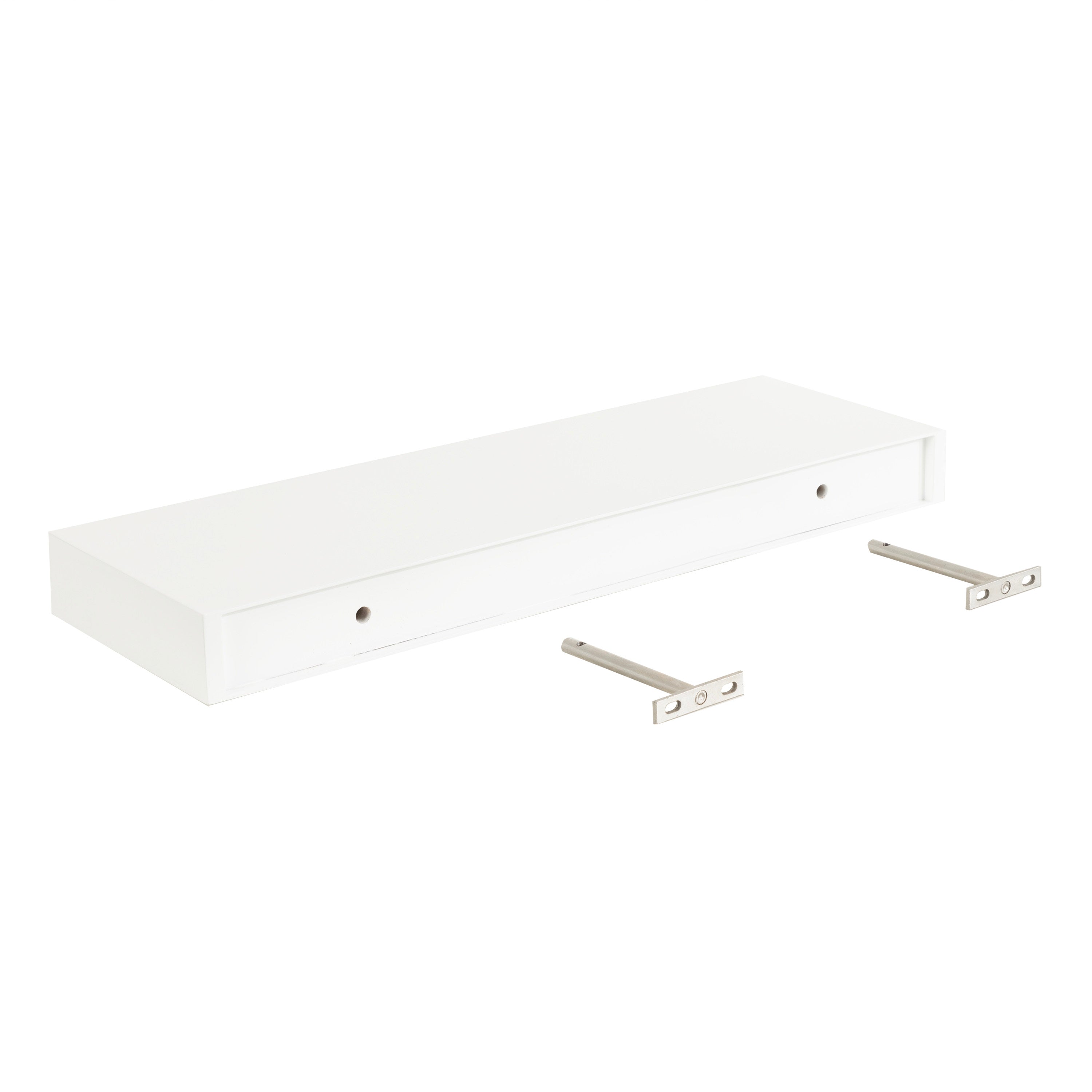 Floating Shelf 2 Piece 24 Inch White 6