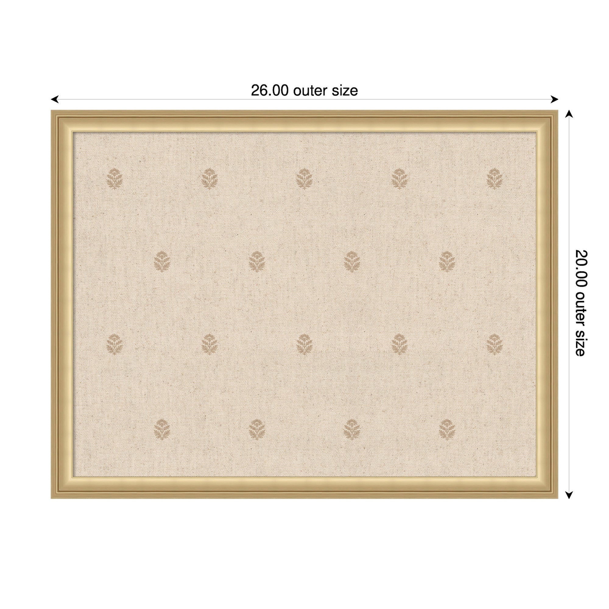 Magnetic Canvas 26x20 Florence Gold 2