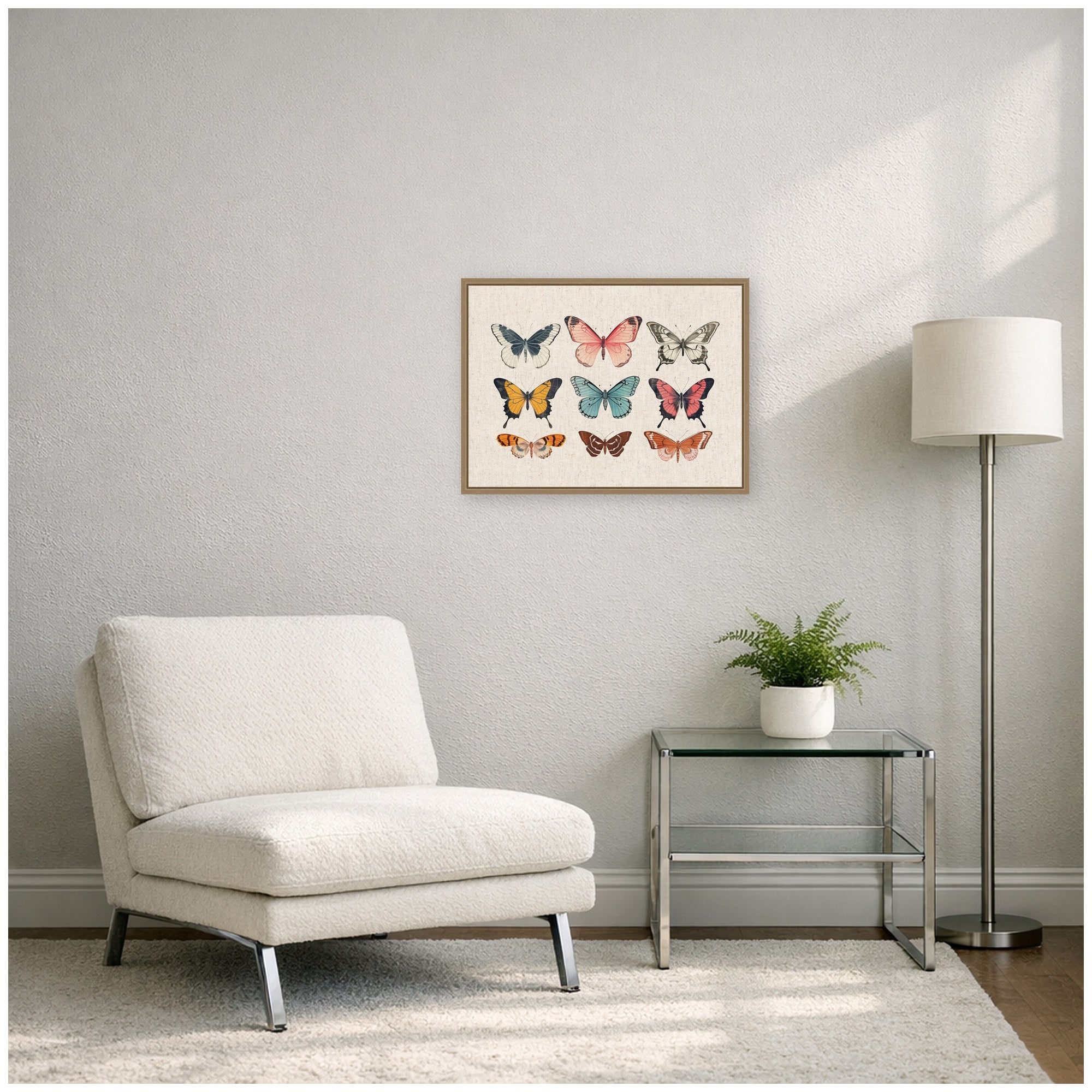 Framed Canvas Sylvie Dark Gold 24x18 5