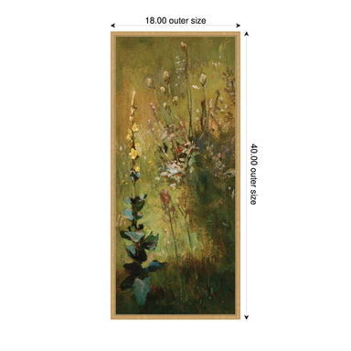 Framed Canvas 18x40 Sylvie Bright Gold 2