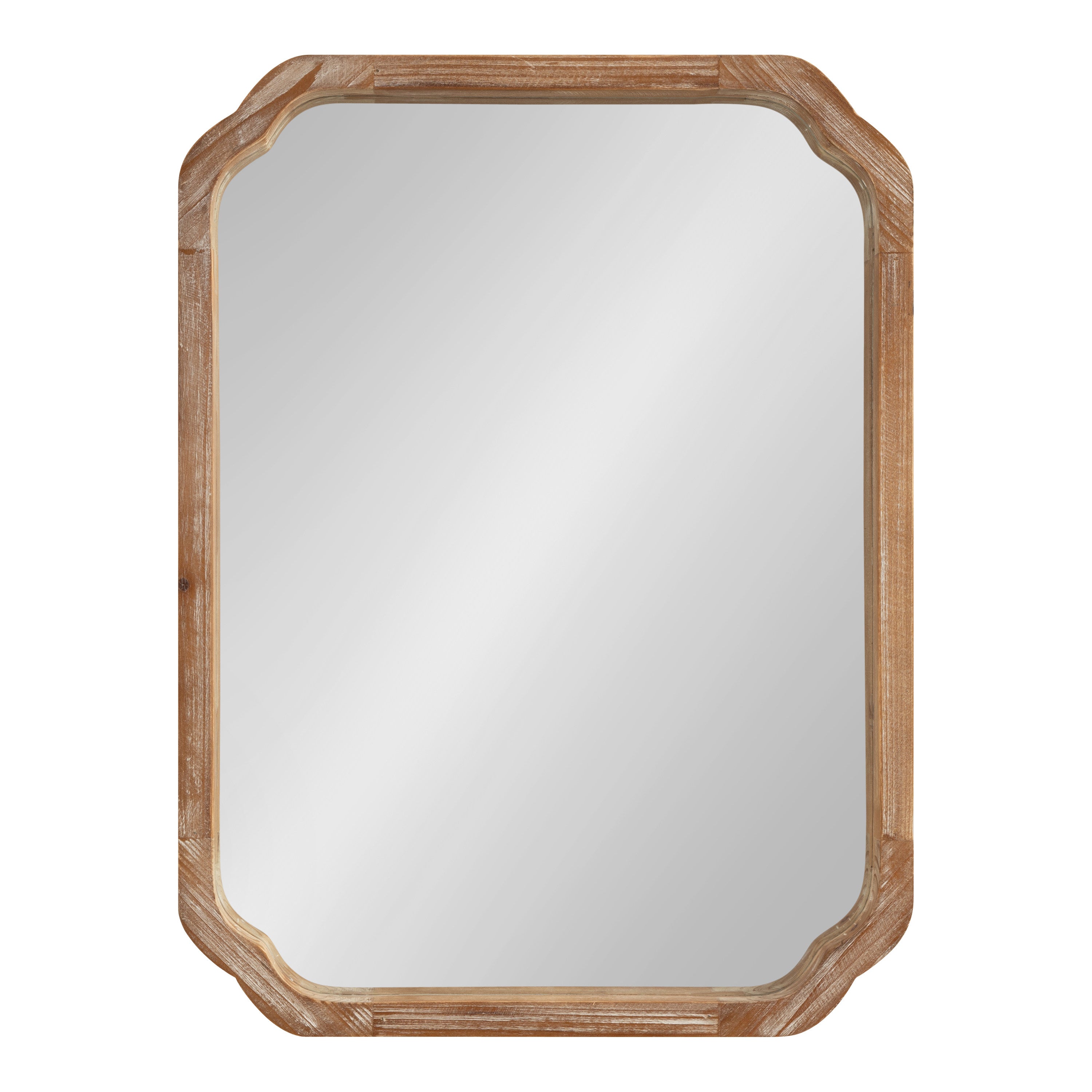 Scallop Mirror Rustic Brown 18x24 2