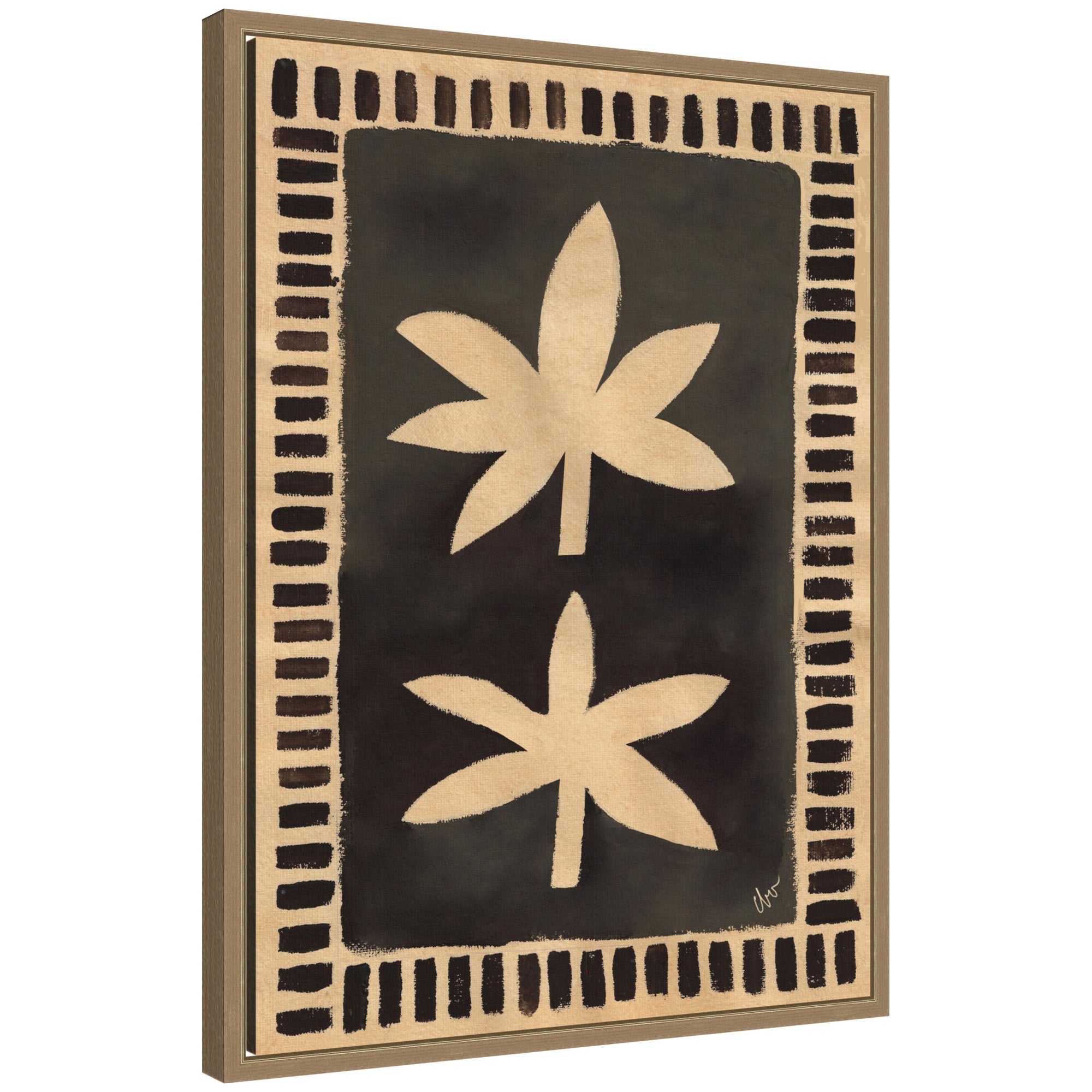 Framed Canvas 18x24 Sylvie Dark Gold 1
