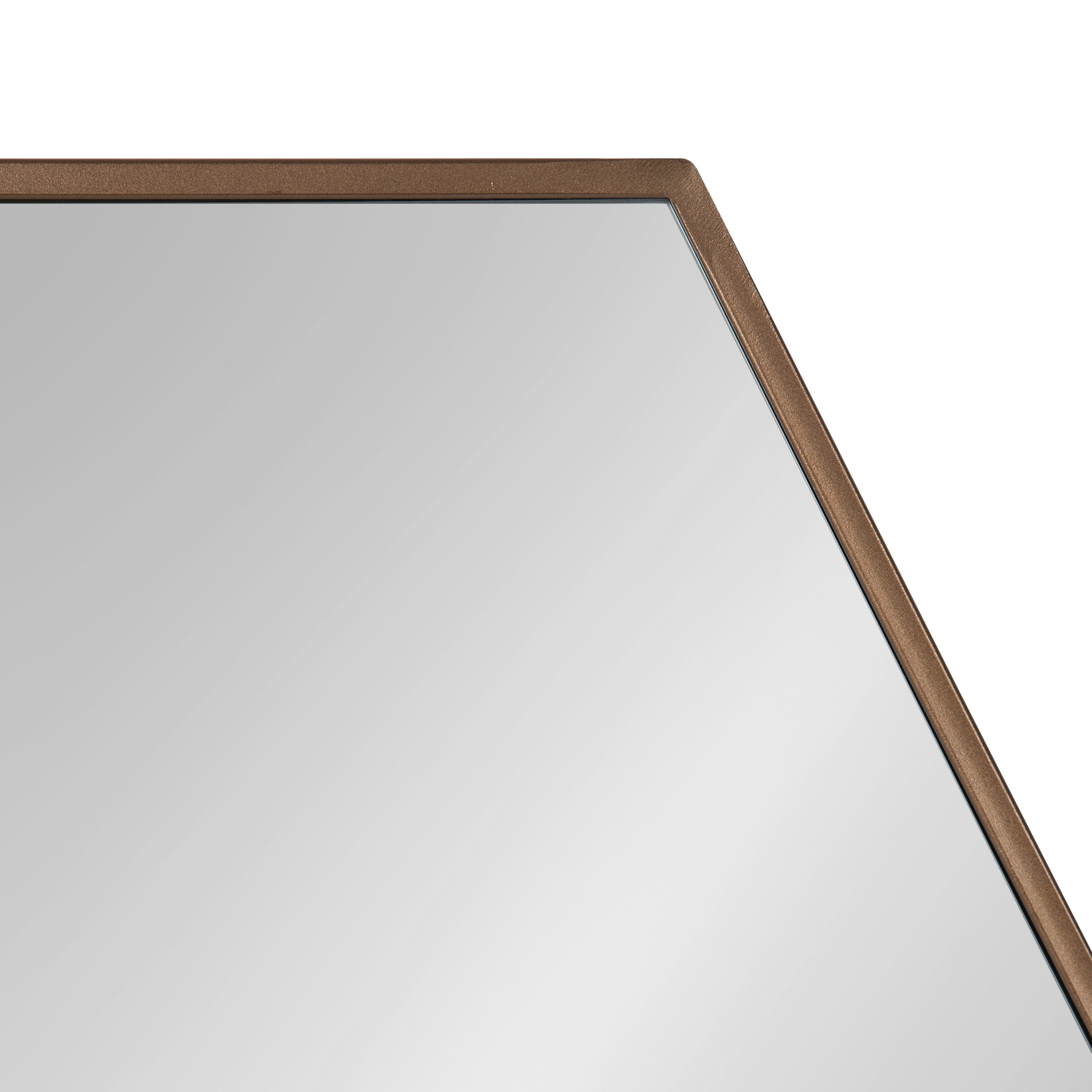 McNeer Hexagon Metal Wall Mirror