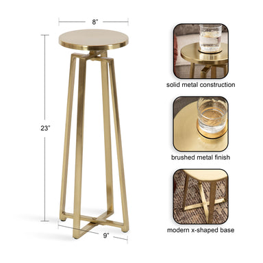 Drink Table Gold 9x9x23 2