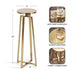 Drink Table Gold 9x9x23 2