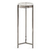 Drink Table Clear Pewter 9x9x23 1