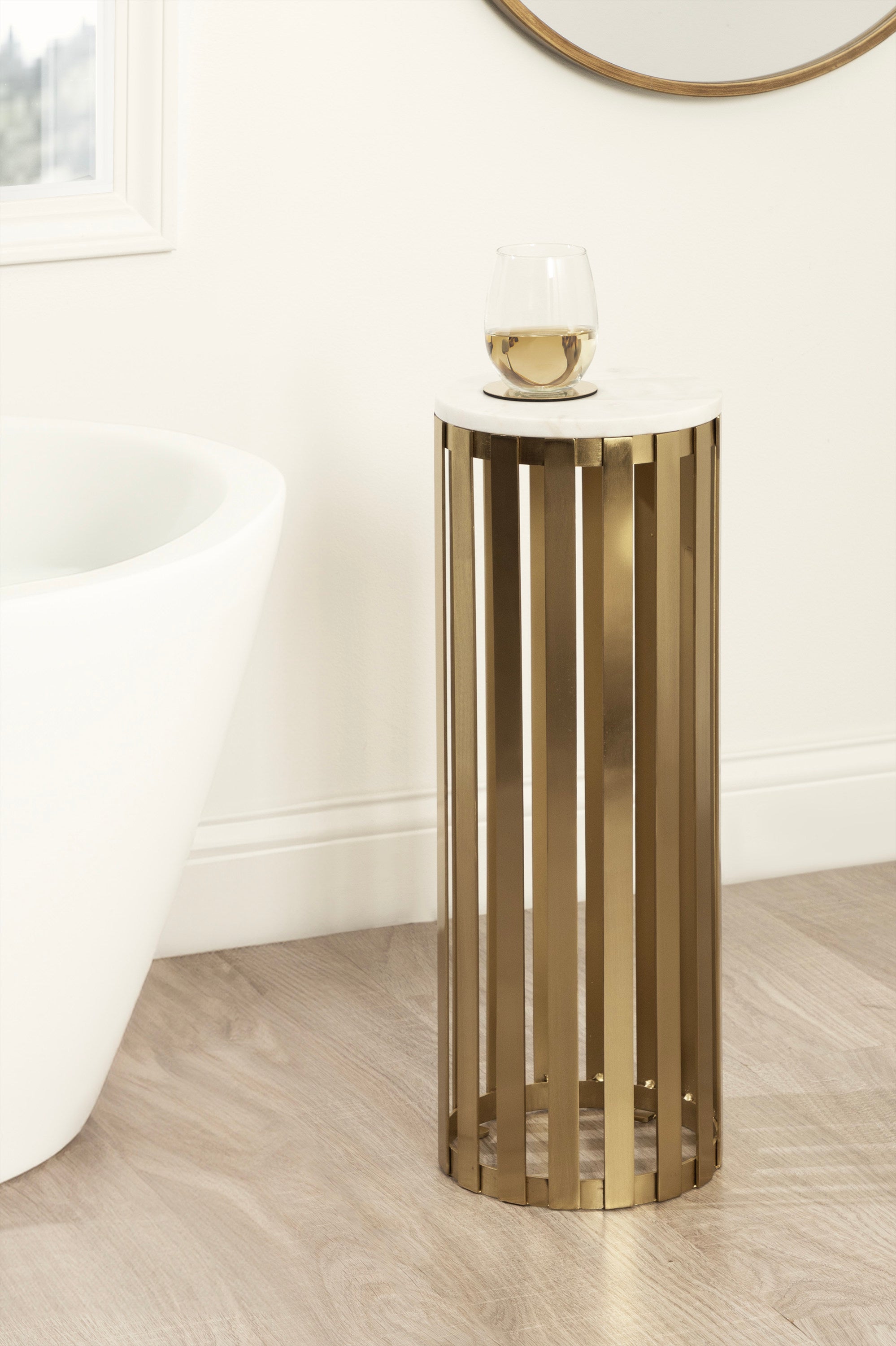 Drink Table Gold 9" Diameter 8