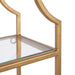 Accent Shelf Gold 20x6x32 3