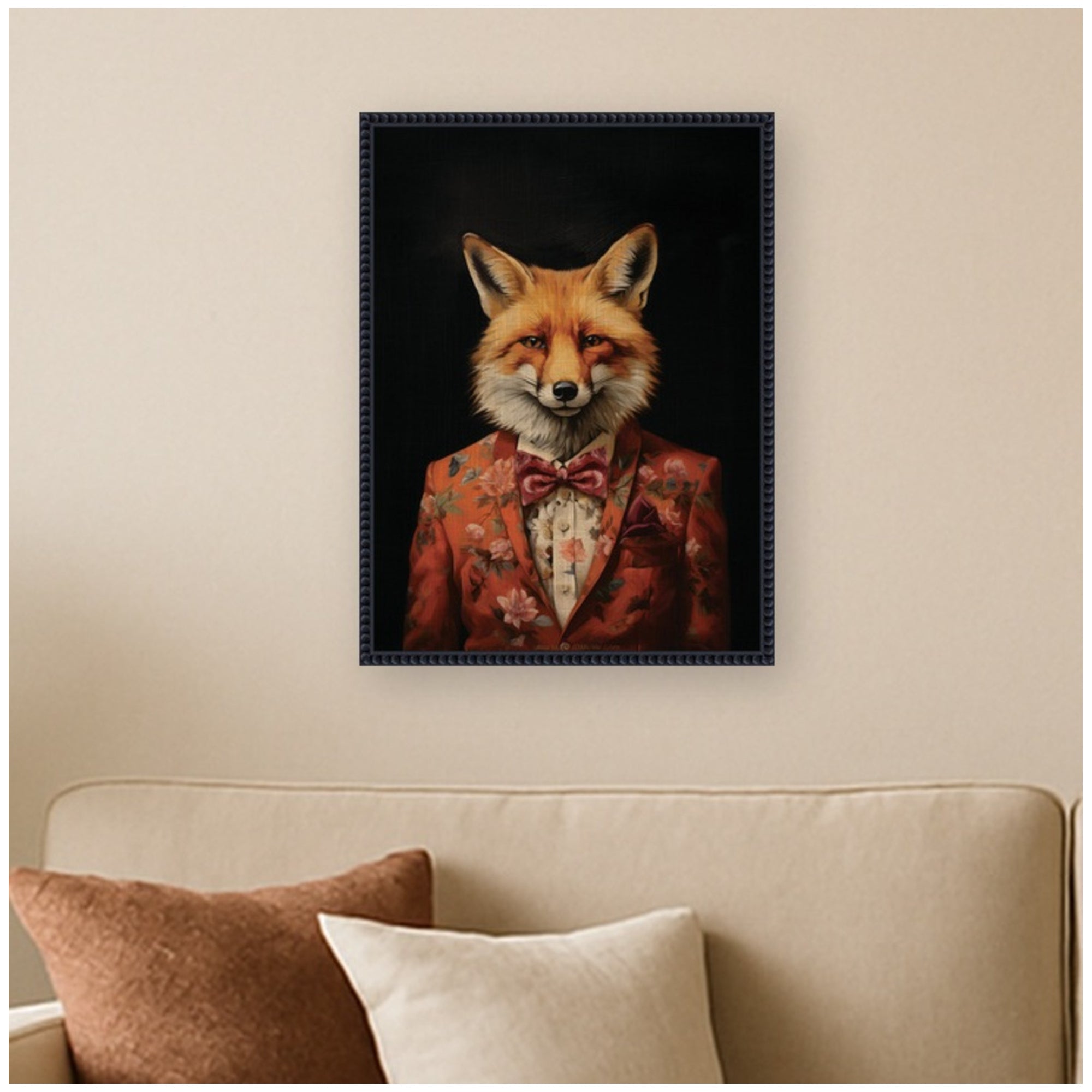 Framed Canvas 18x24 Sylvie Beaded Black 6