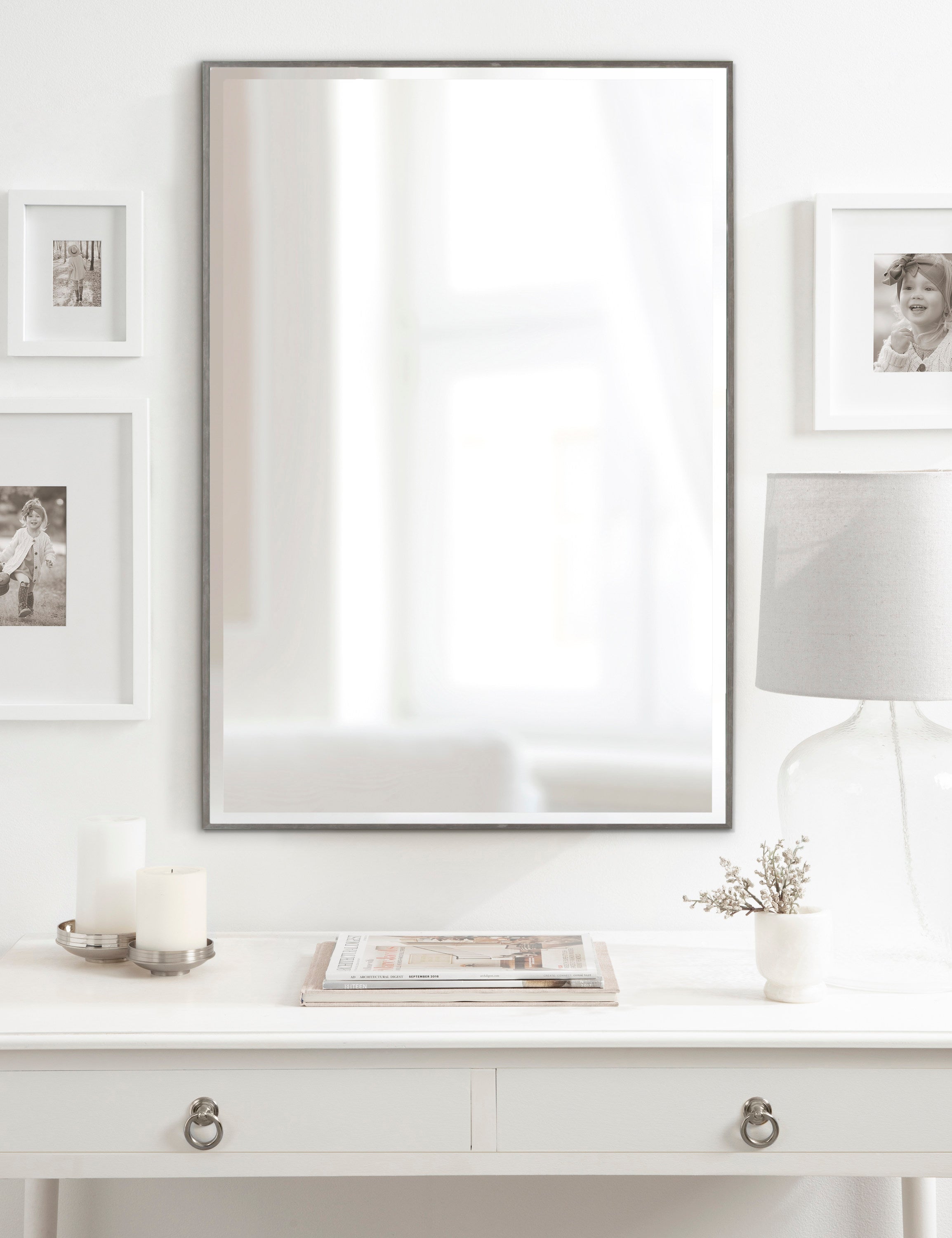 Rectangle Mirror Dark Silver 24.75x36.75 6