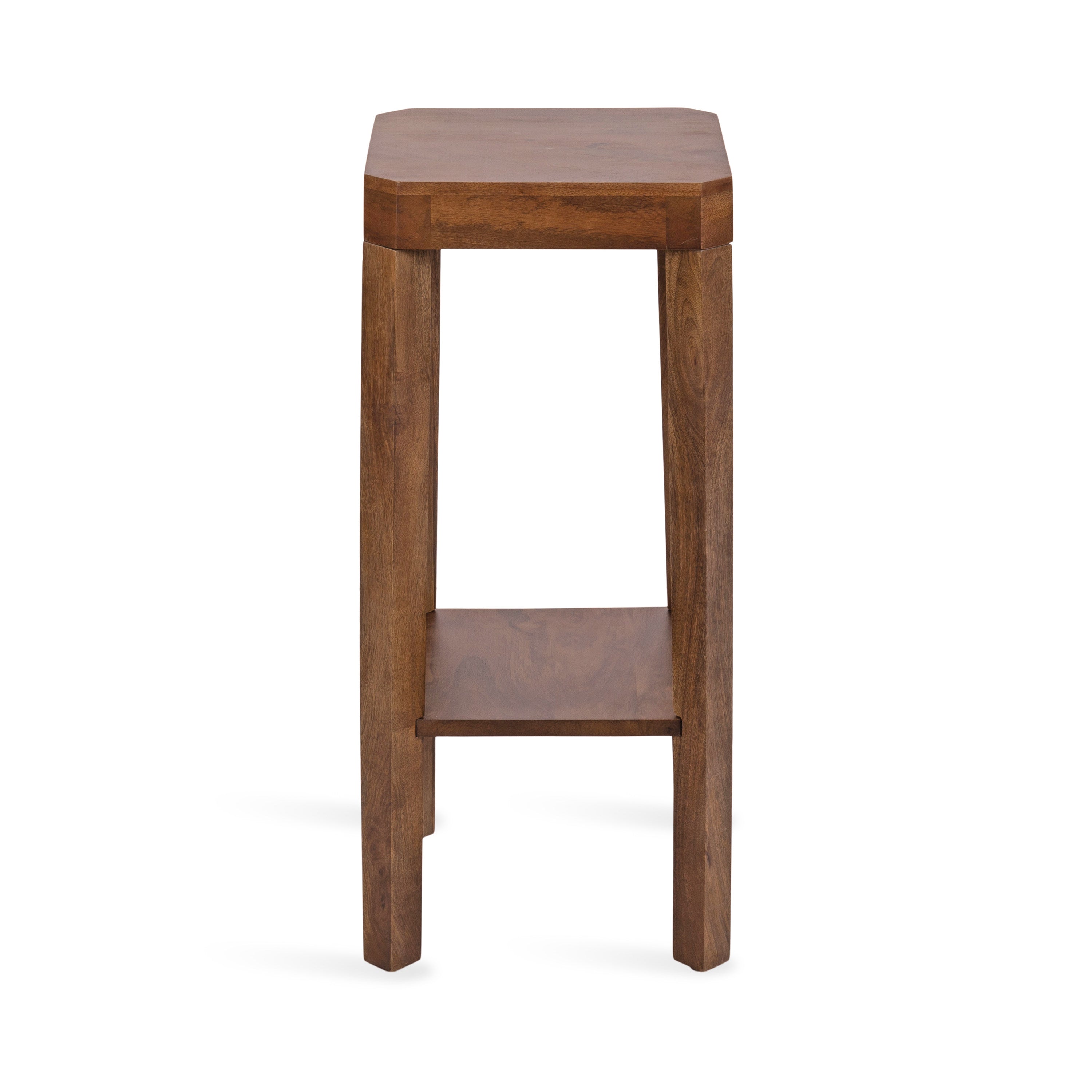 Side Table Walnut Brown 12x12x28 5