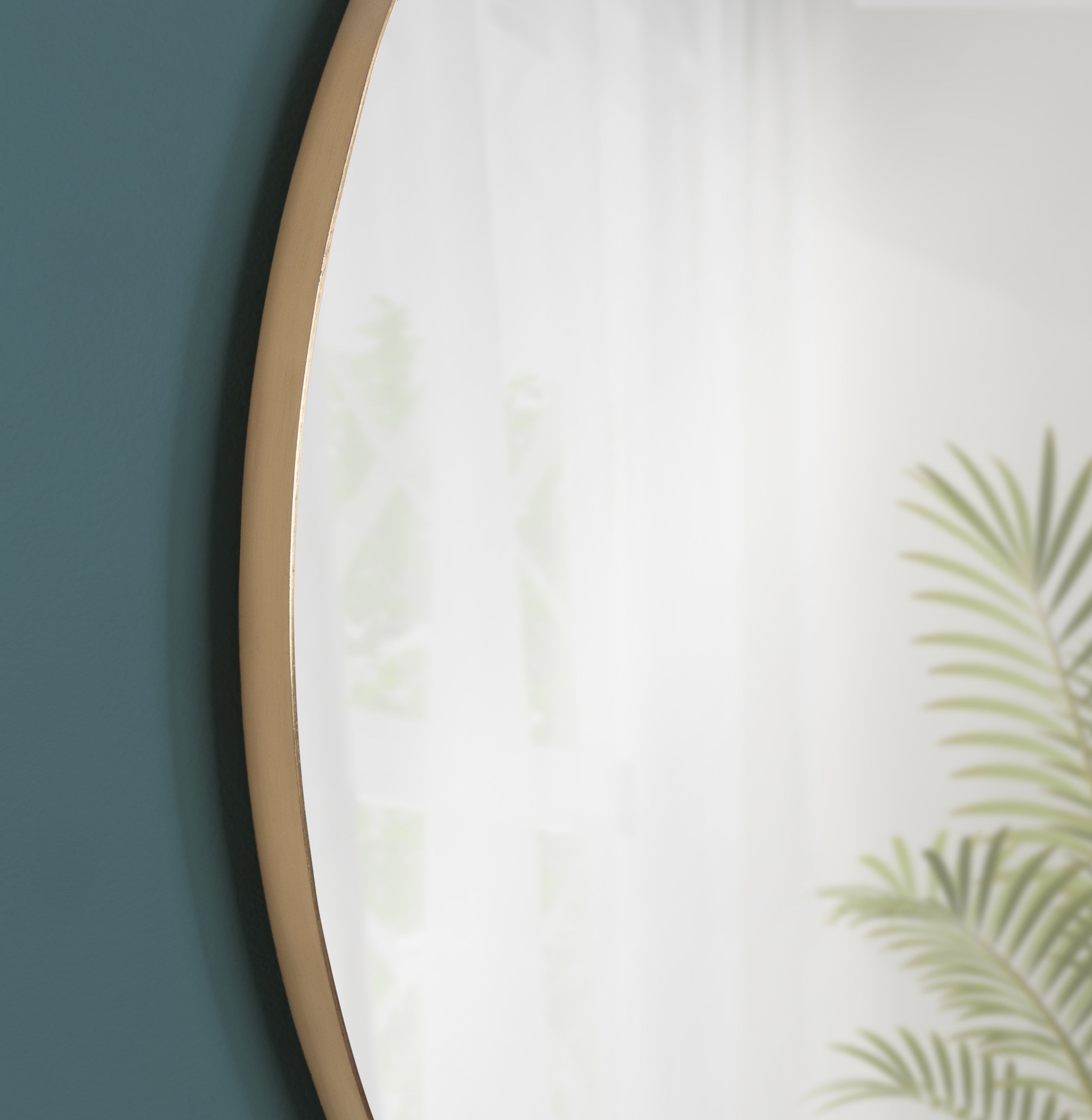 Rollo Round Framed Wall Mirror