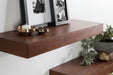 Floating Shelf 2 Piece 24 Inch Walnut Brown 8