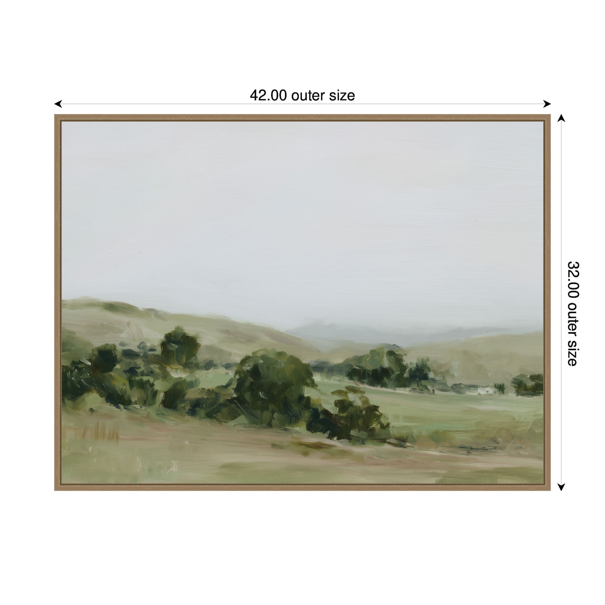 Framed Canvas 42x32 Sylvie Dark Gold 2