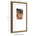 Wall Frame Belvedere Bronze 10x18 matted to 5x7 2
