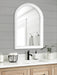 Arch Mirror White 20x30 6