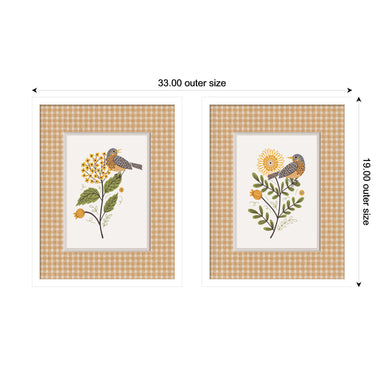 Framed Art Set 2 Piece Set 15x19 Svelte White 2