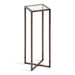 Side Table Clear Bronze 7x7x21 1