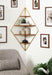 Accent Shelf Walnut Brown 24x17x38 6
