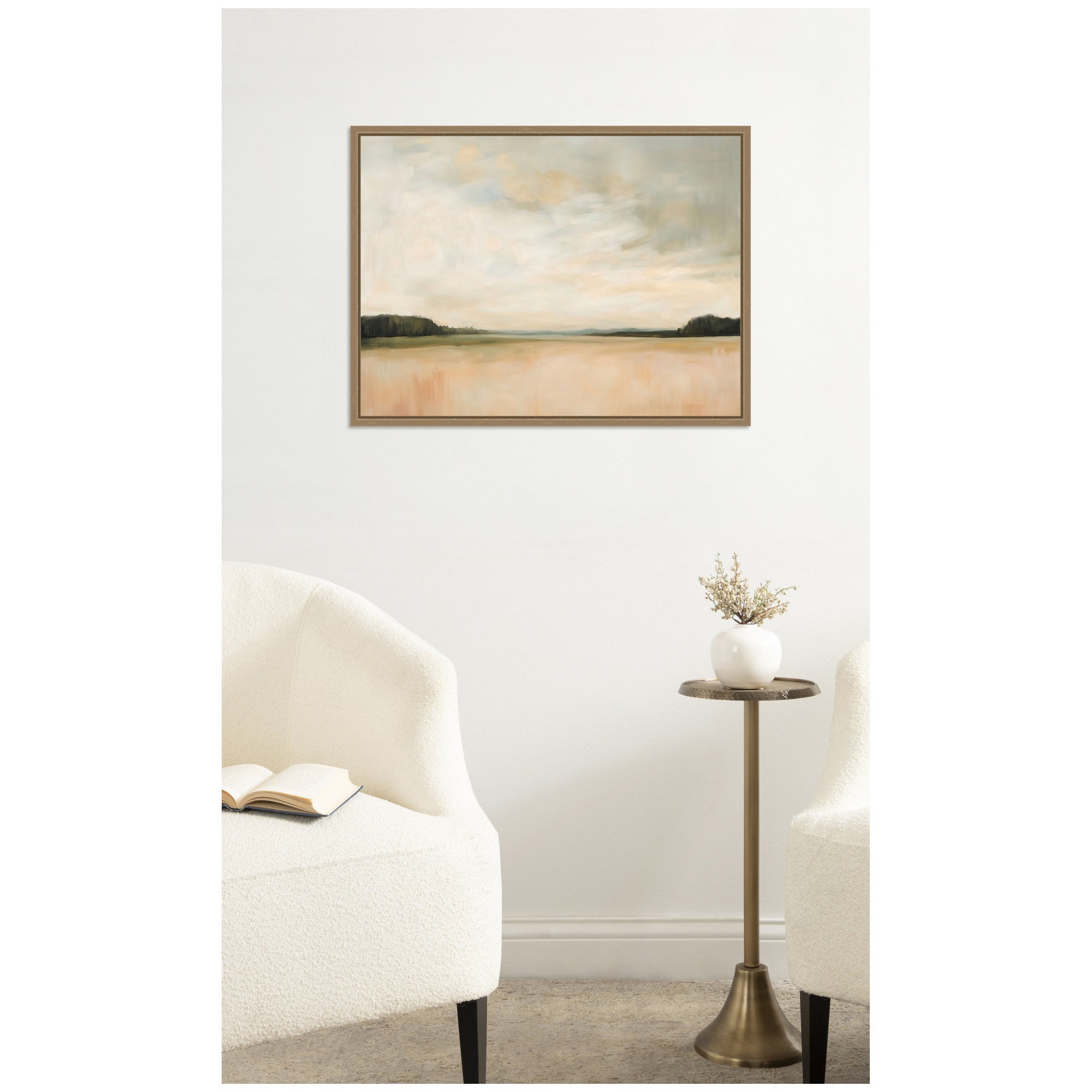 Framed Canvas 24x18 Sylvie Dark Gold 5