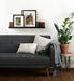 Floating Shelf Walnut Brown Black 30x4 6