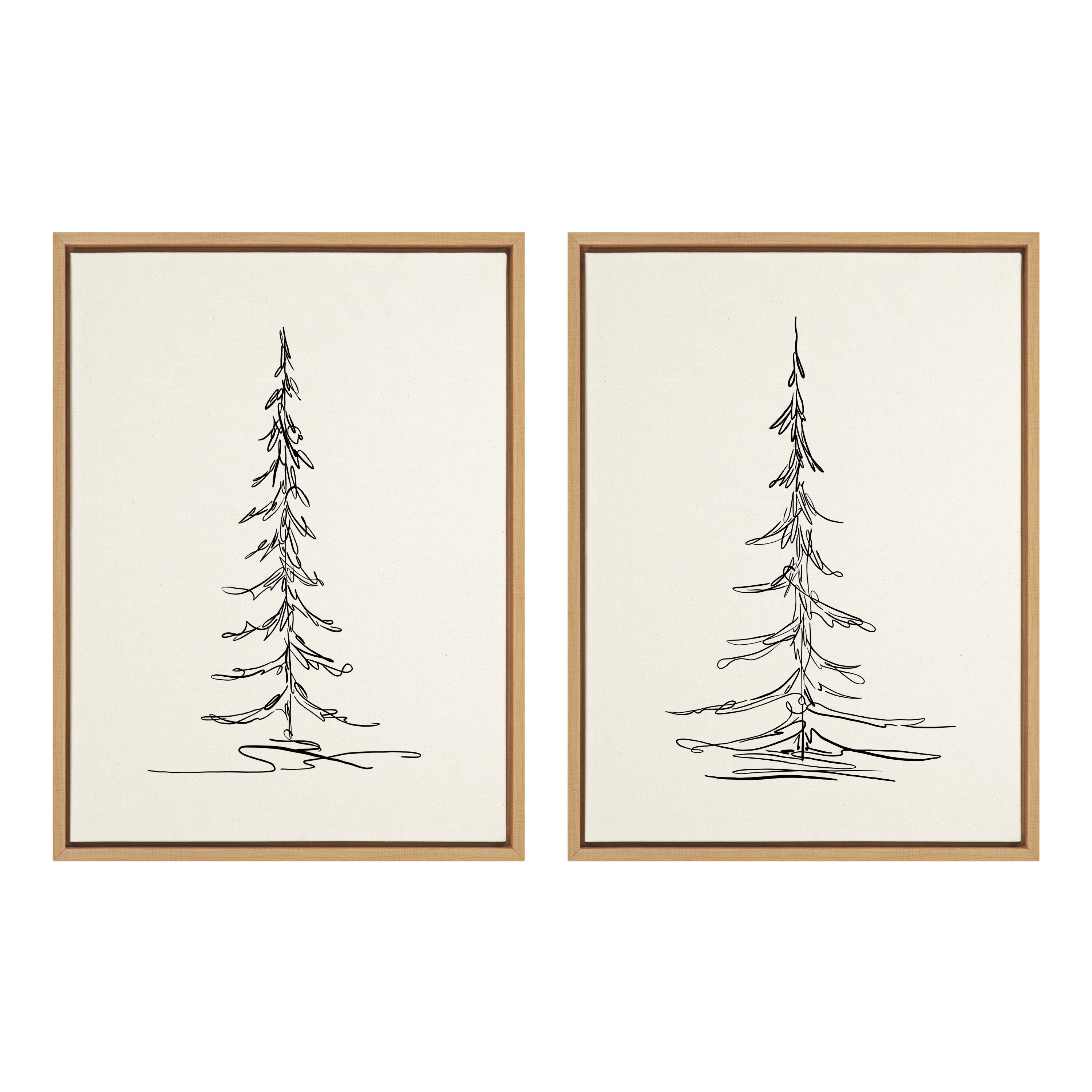 Art Set 2 Piece Set 18x24 Sylvie Natural 1