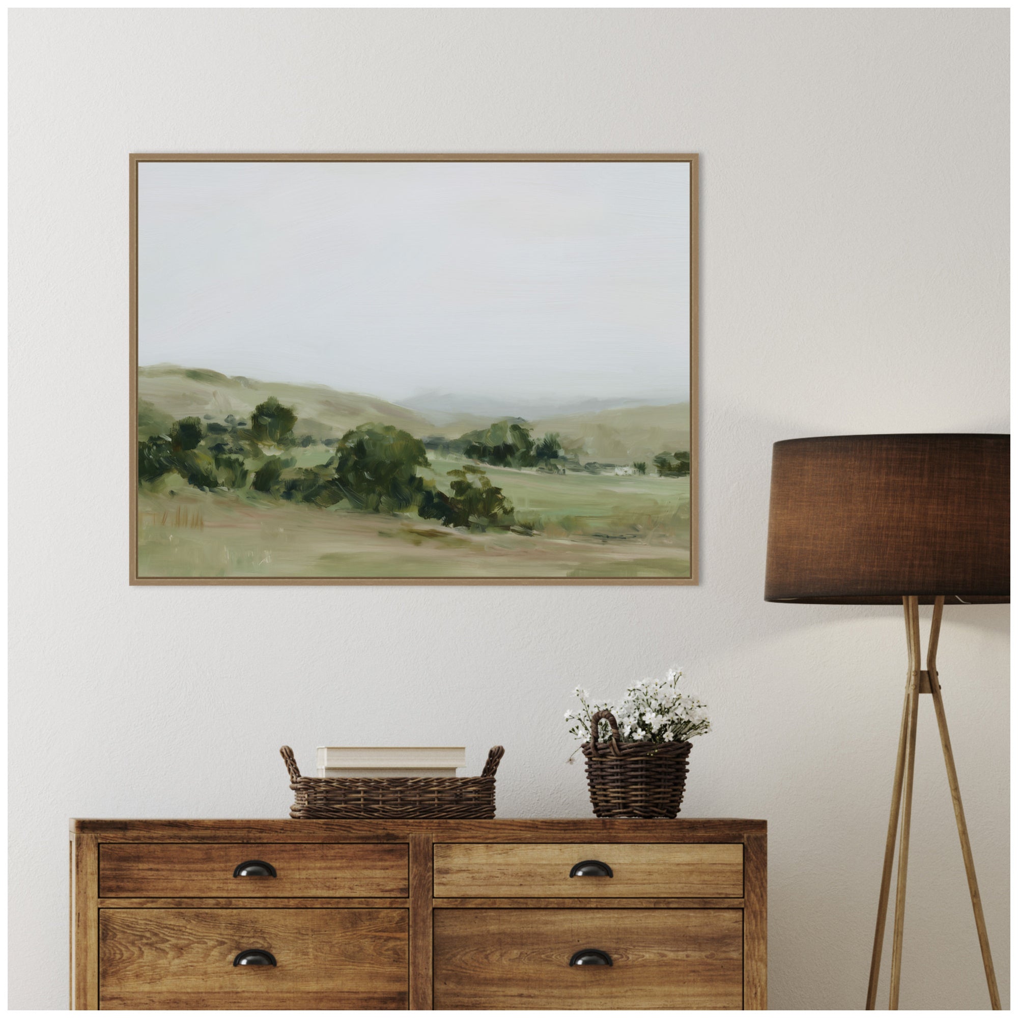 Framed Canvas 42x32 Sylvie Dark Gold 7