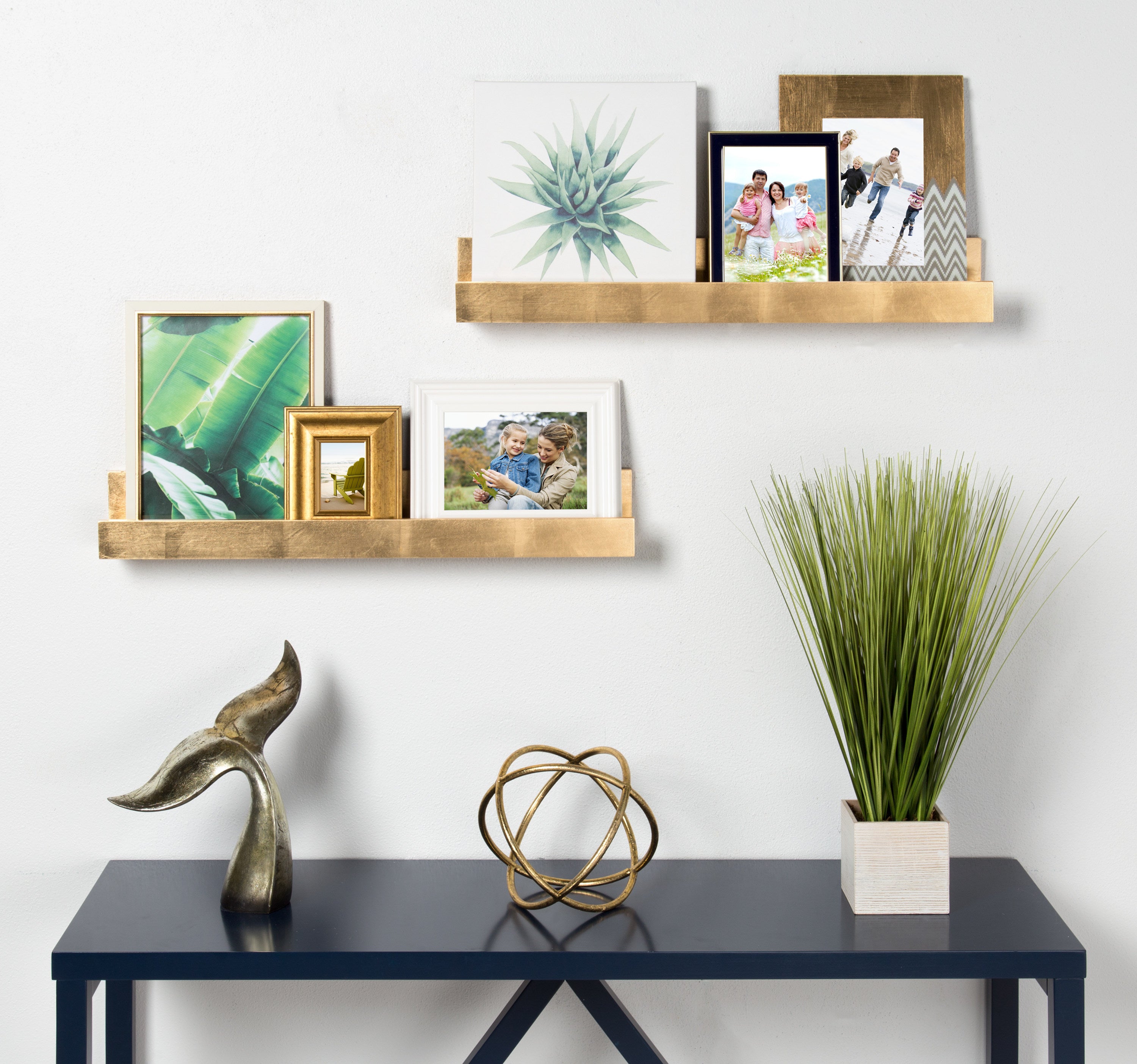 Levie Wood Picture Ledge Wall Shelf