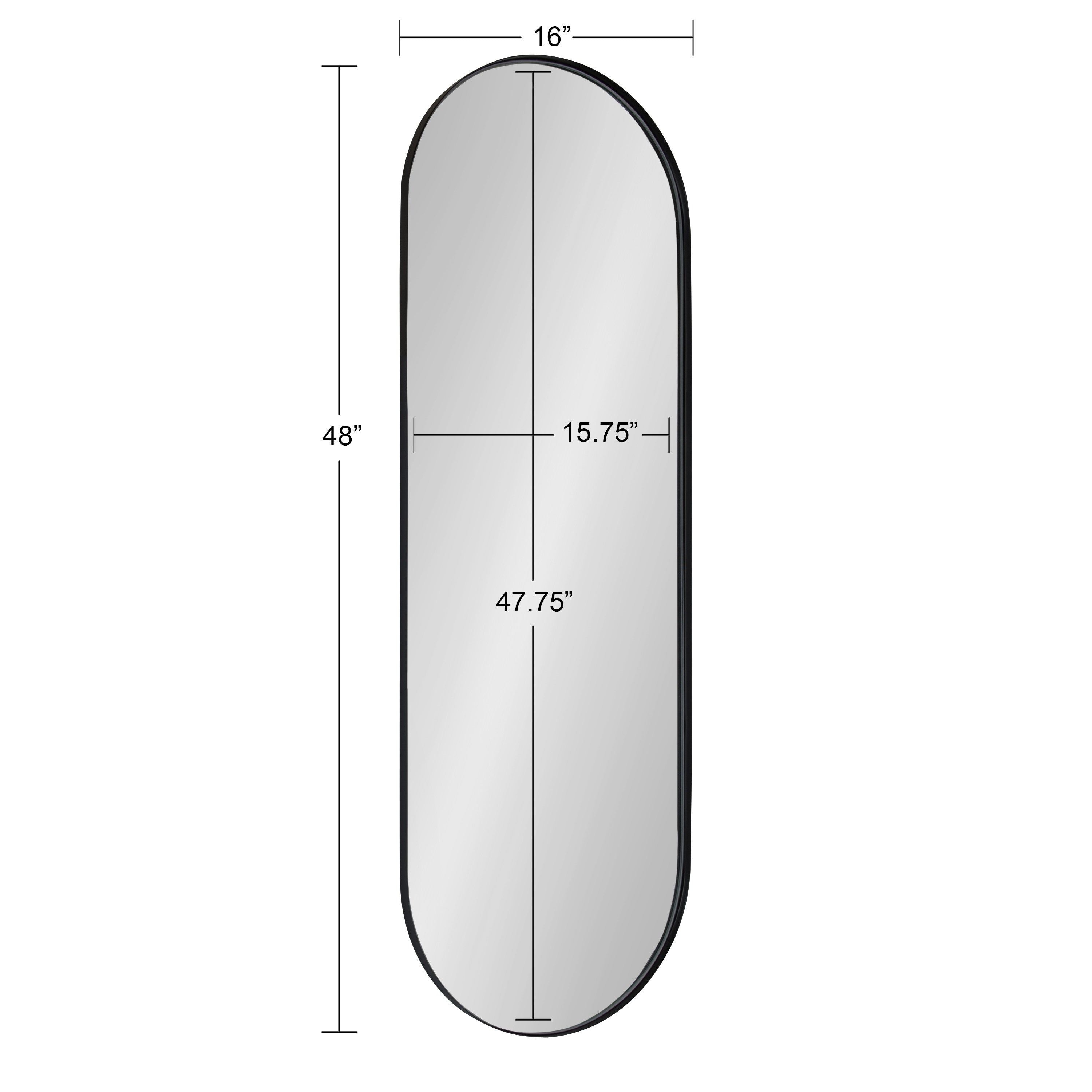 Rollo Capsule Framed Wall Mirror