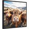 Funny Highland Cow Selfie by The Creative Bunch Studio