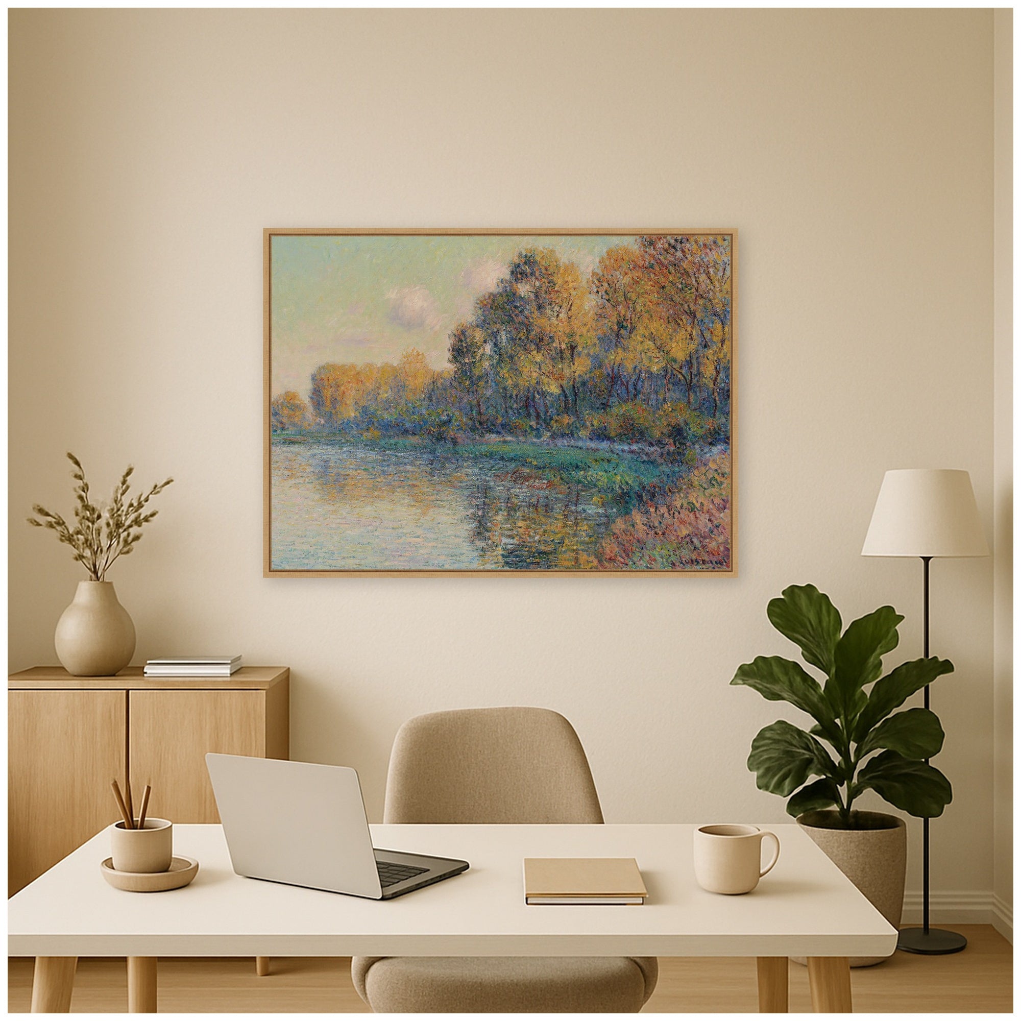Framed Canvas 38x28 Sylvie Natural 5