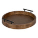 Single Tray Rustic Brown 15.5" Diameter 1