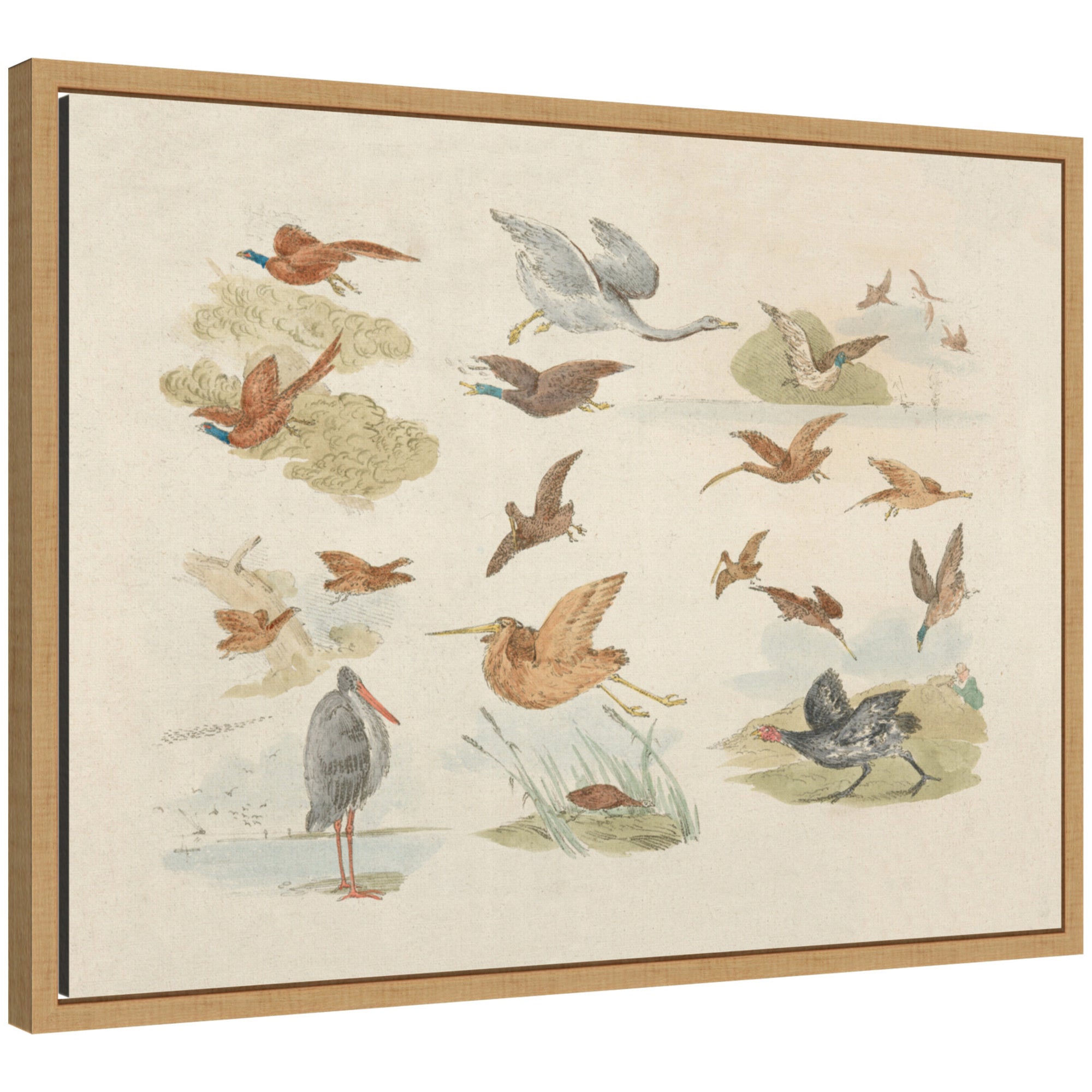 Framed Canvas 24x18 Sylvie Natural 1