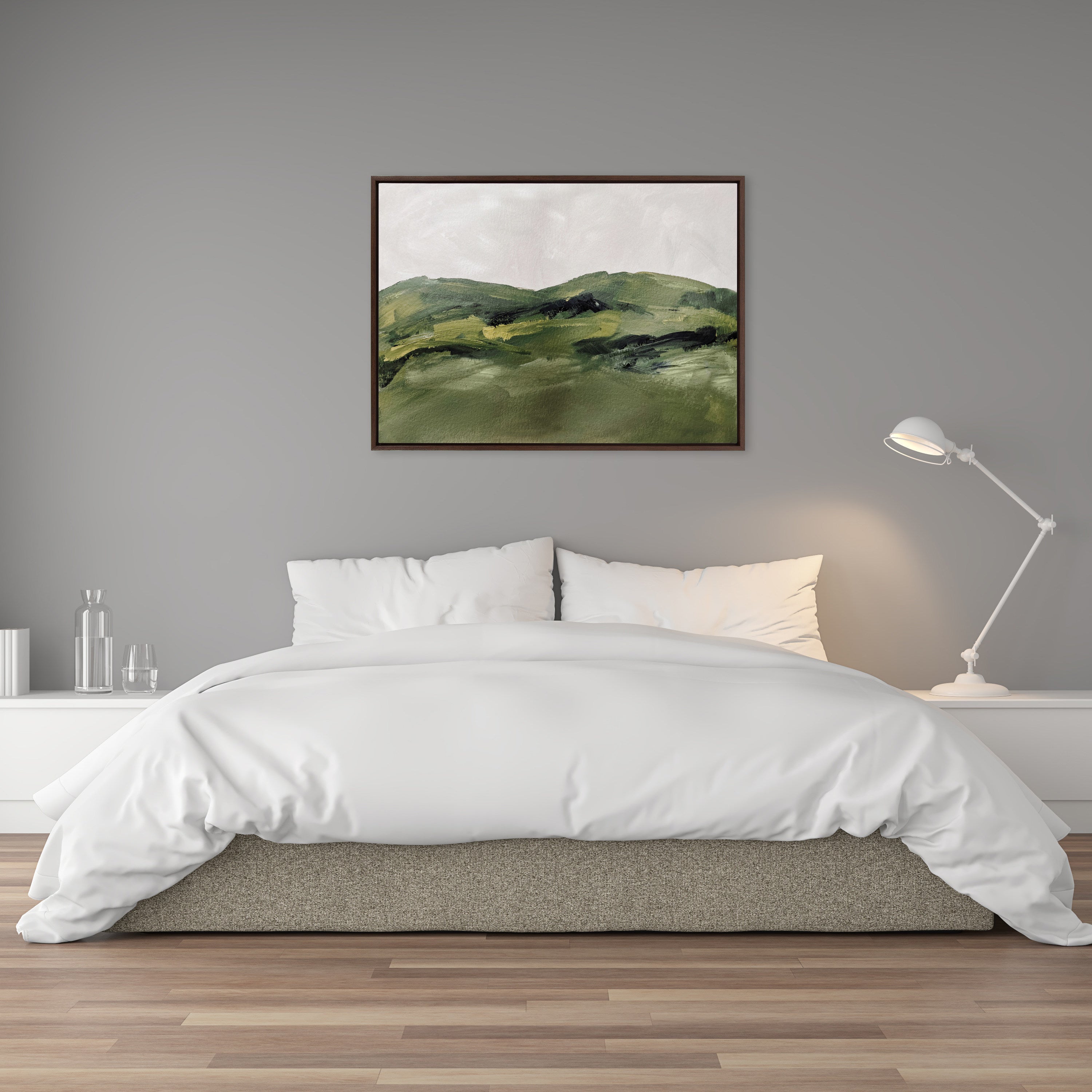 Framed Canvas 28x38 Sylvie Walnut 6
