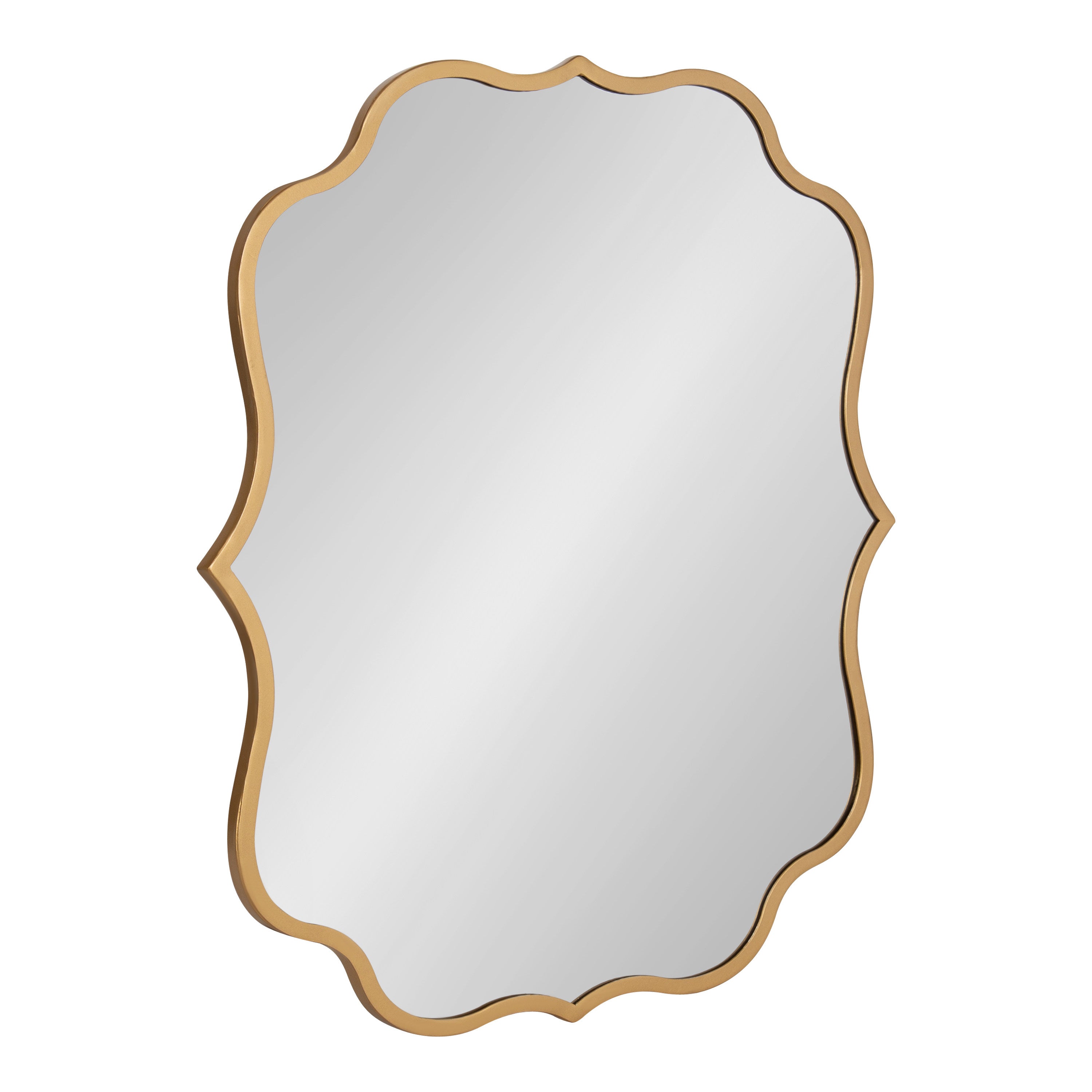 Scallop Mirror Gold 24x31 1