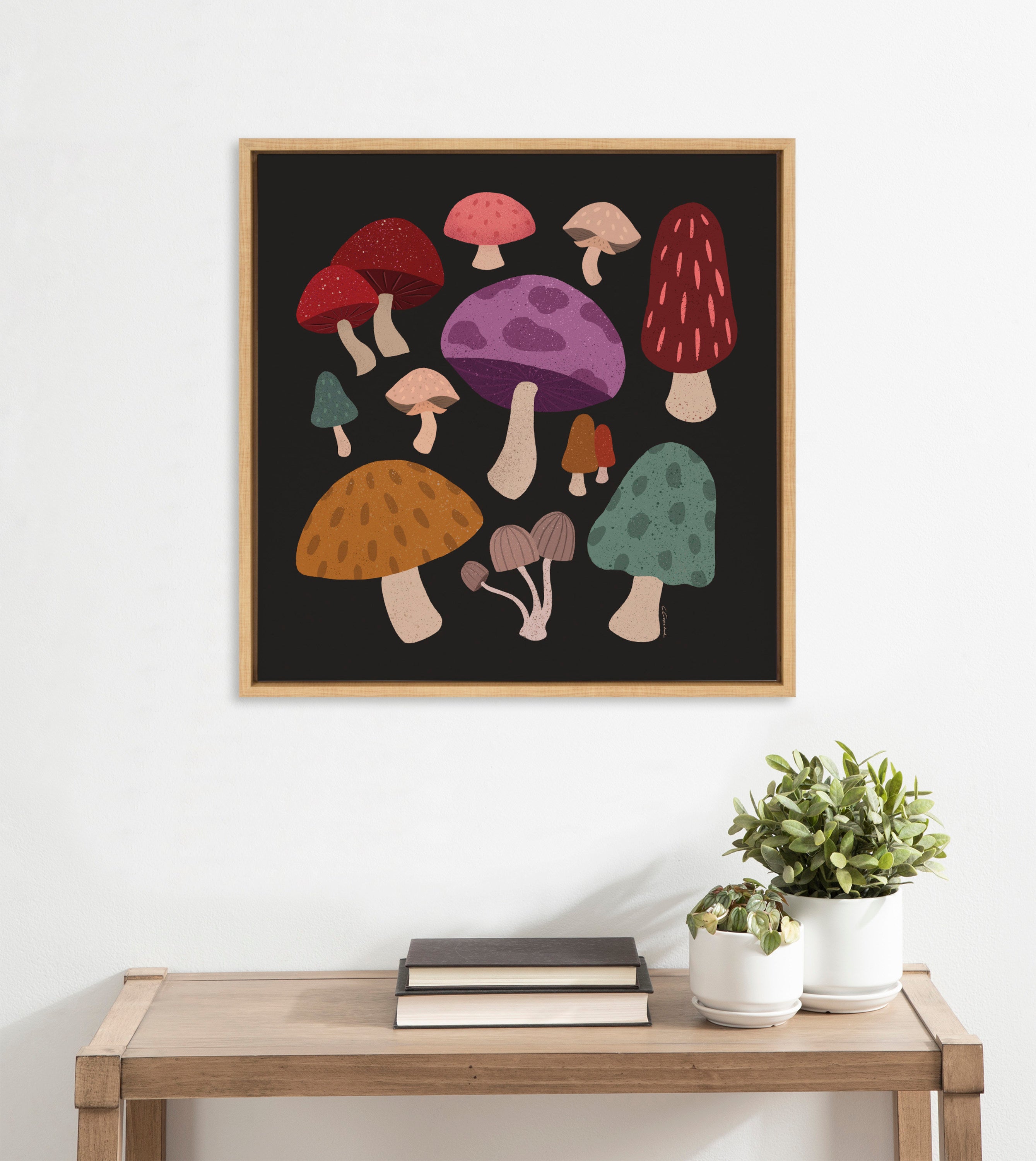 Framed Canvas Sylvie Natural 22x22 5
