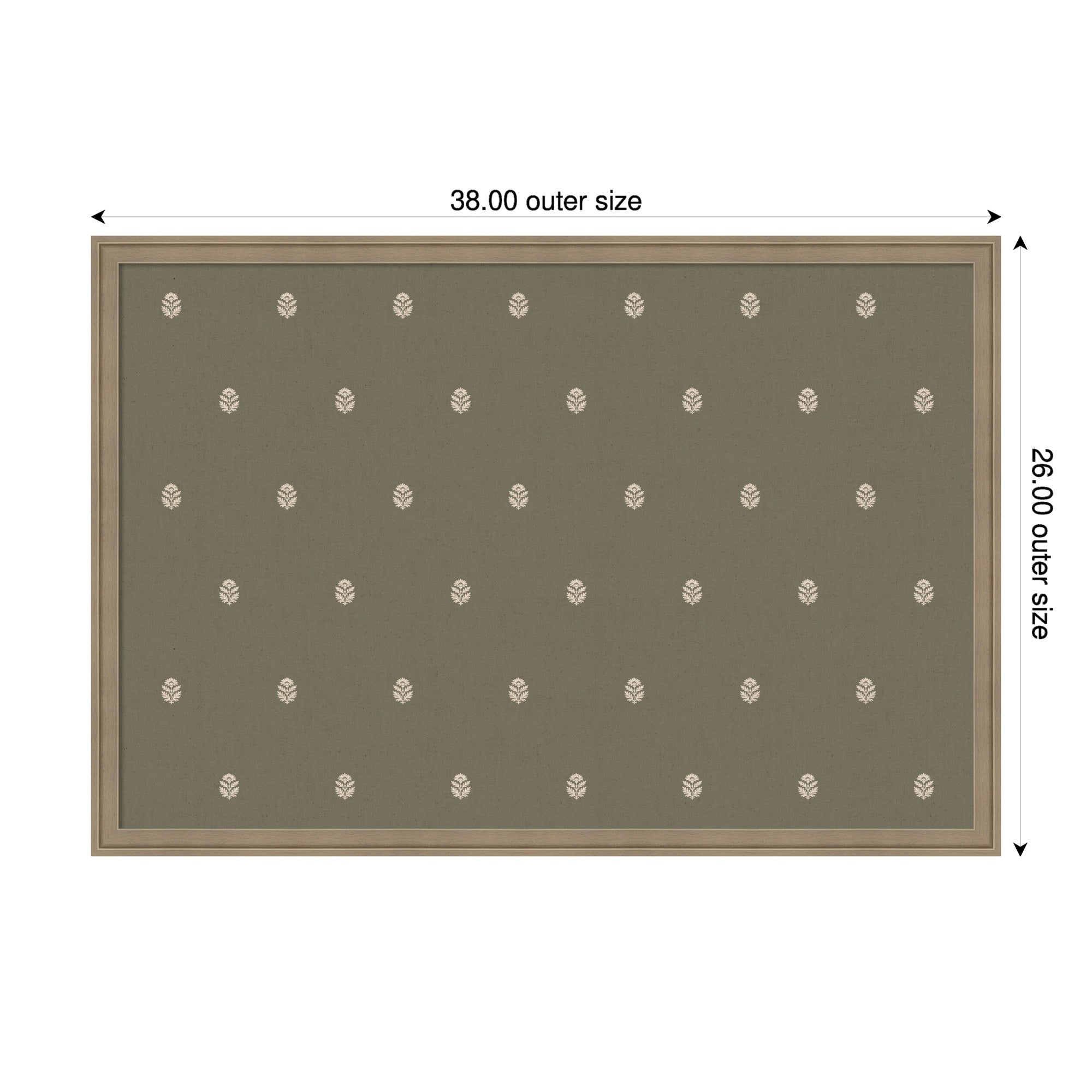 Magnetic Canvas 38x26 Florence Light Brown 2