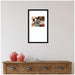 Wall Frame Svelte Noir Black 14x24 matted to 8x10 6