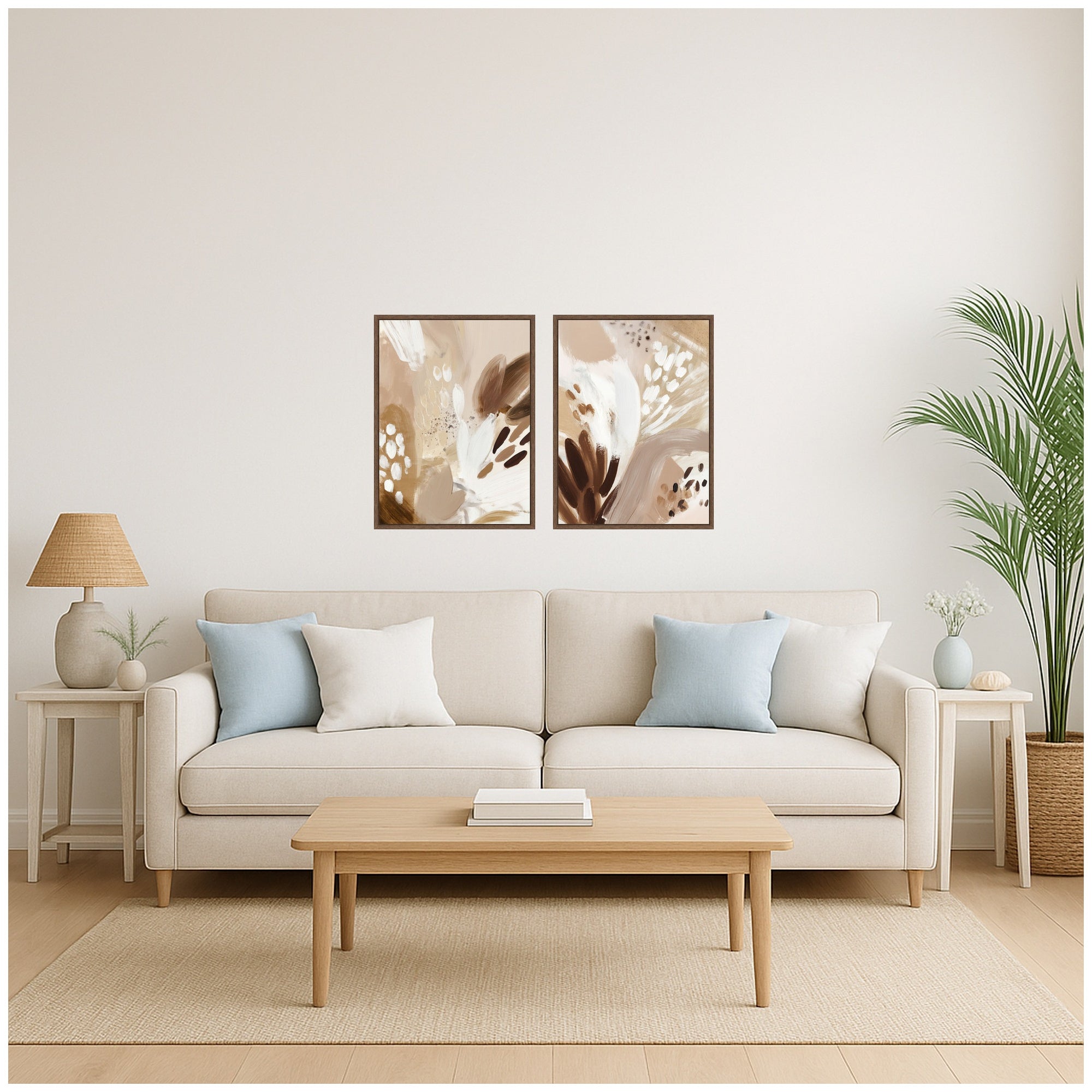 Art Set 2 Piece Set 18x24 Sylvie Walnut 6
