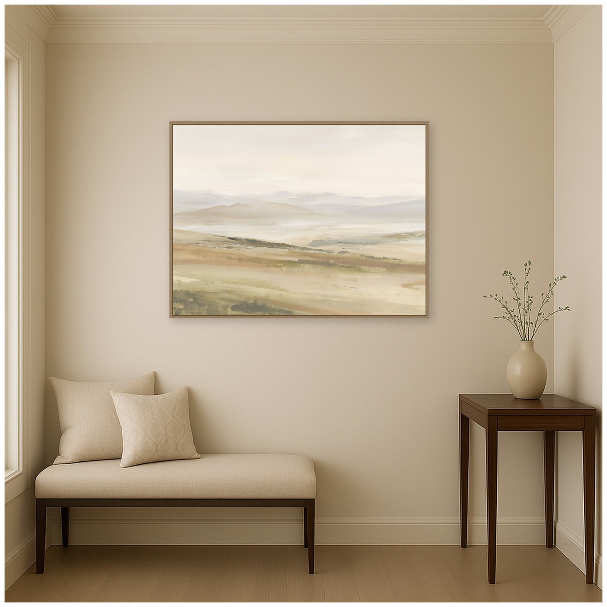 Framed Canvas 42x32 Sylvie Dark Gold 6