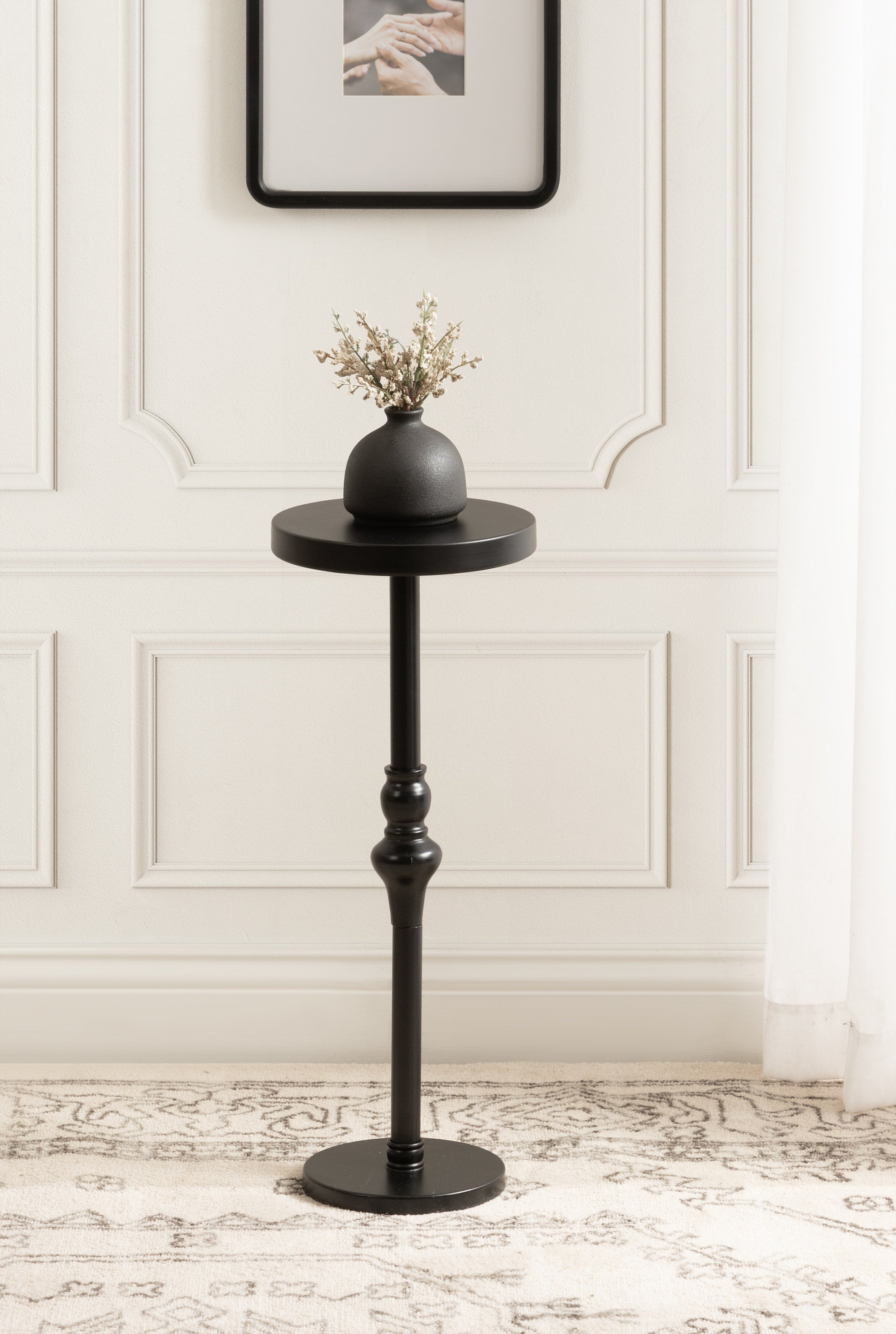 Drink Table Black 9x9x22 8