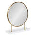 Tabletop Mirror White Gold 18x22 1