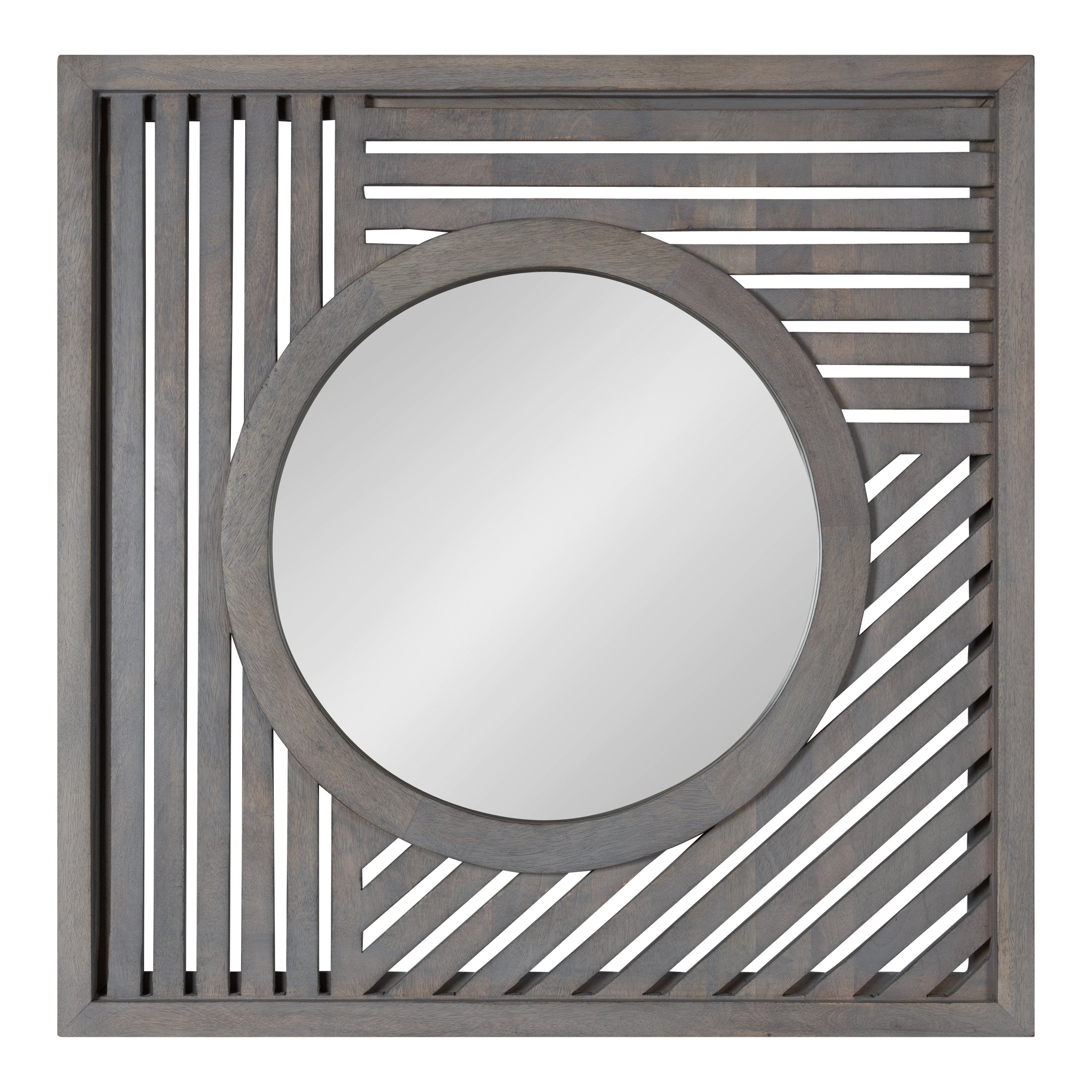 Square Mirror Gray 30x30 2