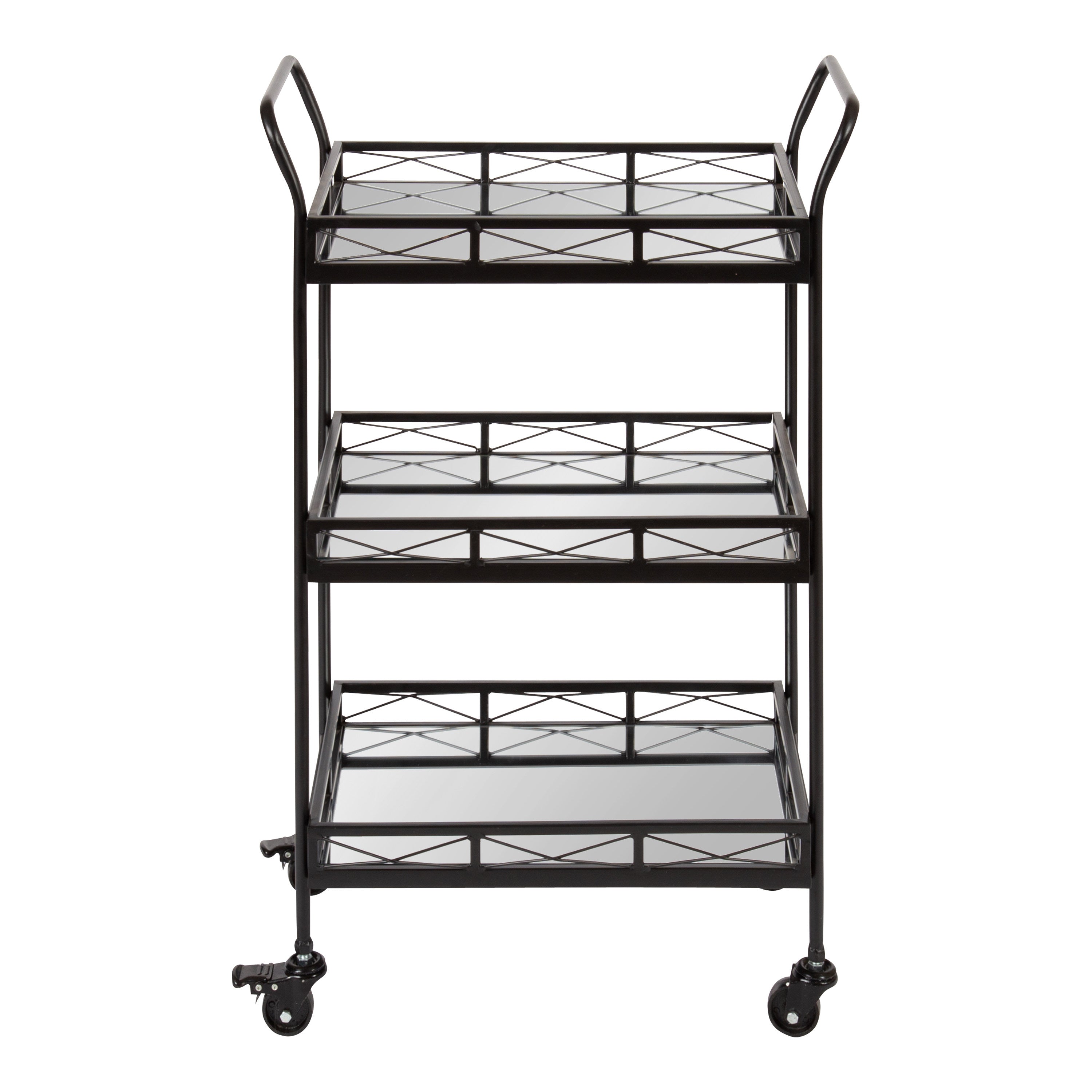 Bar Cart 23x13x35 Black 3