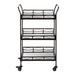 Bar Cart 23x13x35 Black 3