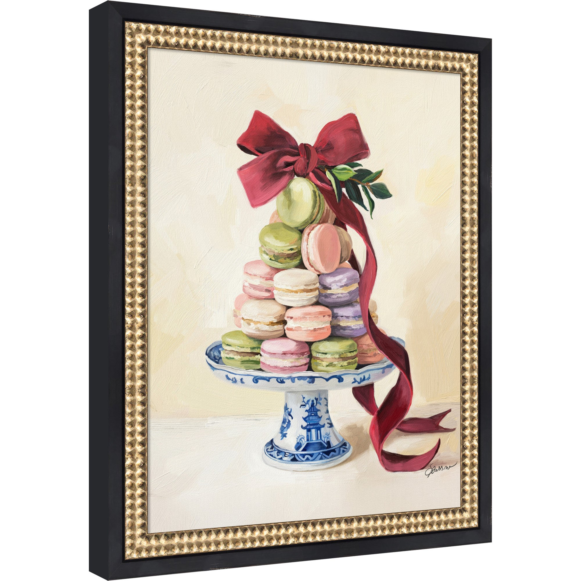 Mounted Canvas Castellan Black 13x16 1