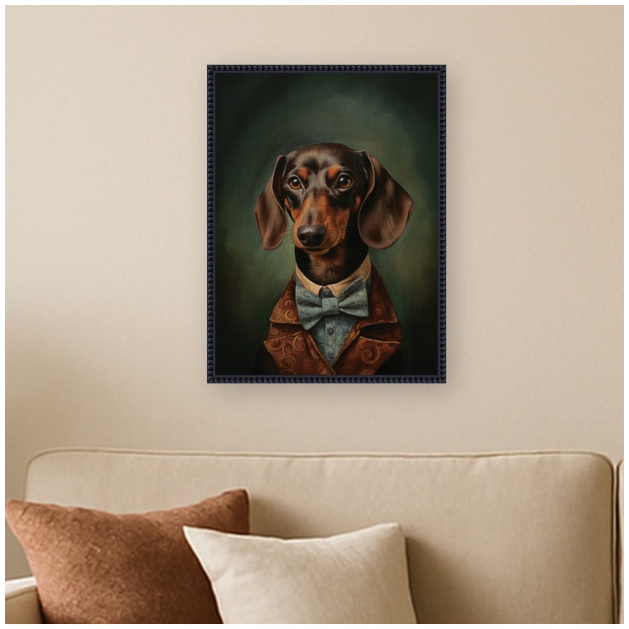 Framed Canvas 18x24 Sylvie Beaded Black 6
