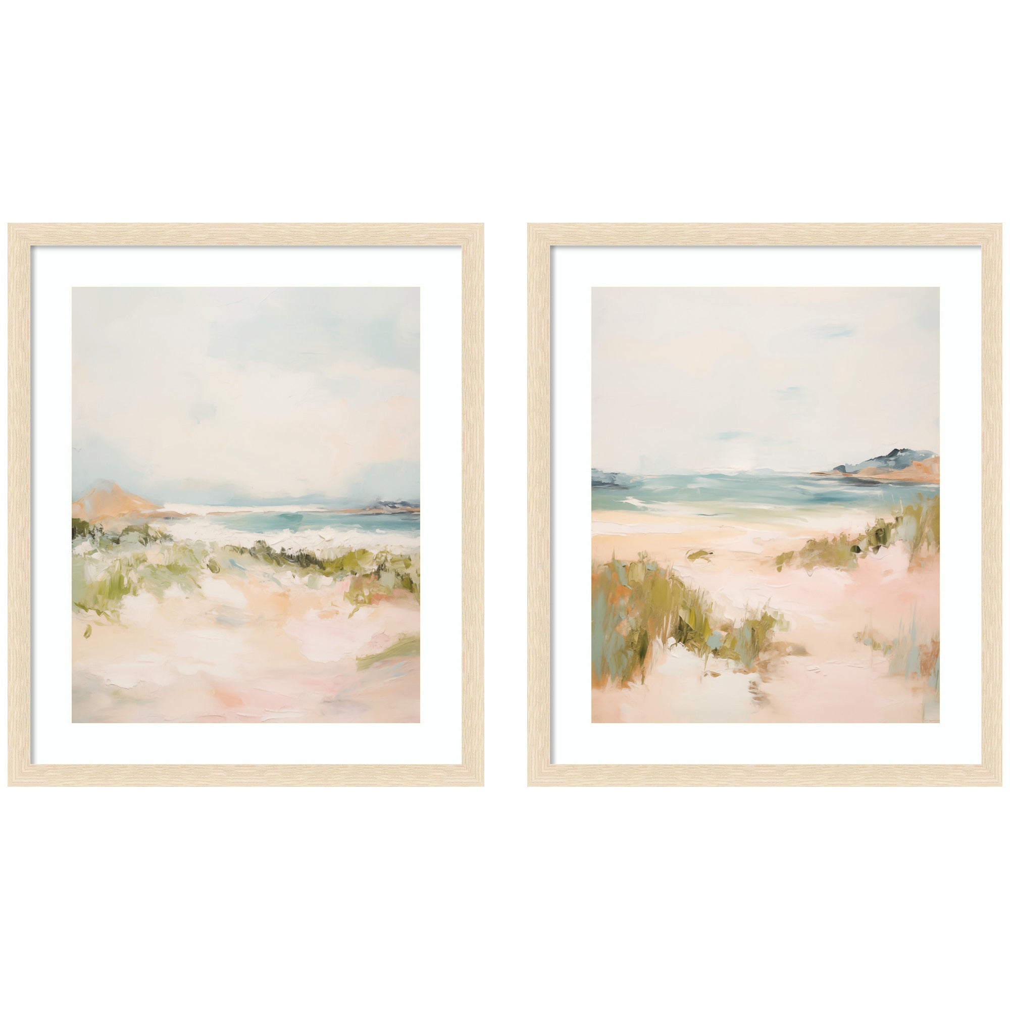 Tranquil Landscape 2 Piece Framed Wall Art Print Set by Amy Lighthall